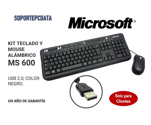 Teclaso y mouse usb Microsoft