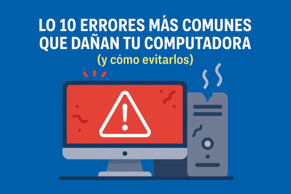 errores comunes que dañañn tu pc